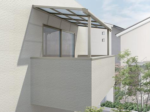 正規】LIXILスピーネF2階ベランダ用 バルコニー屋根を値引55%工事販売