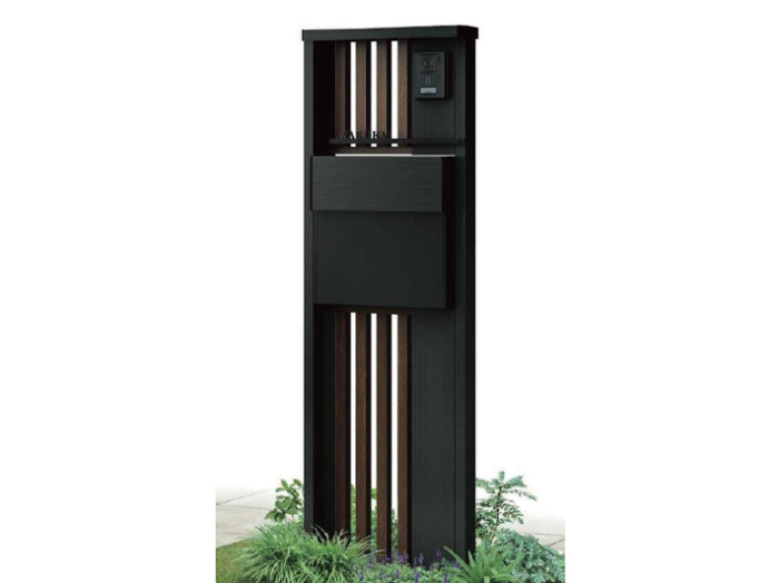 正規】YKKAP木製調 ルシアスポストユニットSD02型機能門柱 照明なし 門柱・機能門柱を値引42%工事販売