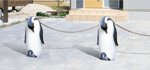 玄関前のアイドル ペンギン編 外構 庭 リフォーム エクステリア情報