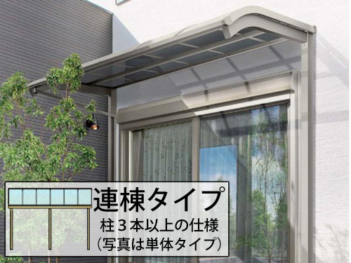 【正規】四国化成独立式 バリューテラス Ｒ1階用 テラス屋根を値引 
