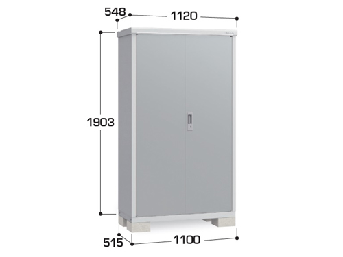 正規】イナバアイビーストッカー 1100×515×1903 BJX-115Eスチール 物置