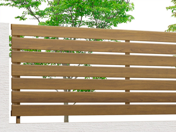 LIXIL 木製調AA YS3型 横スリット(板張り) 色：チェリーウッド