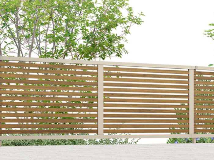 正規】LIXIL木製調AB YS1型 横スリット1形材 フェンスを値引45%工事販売