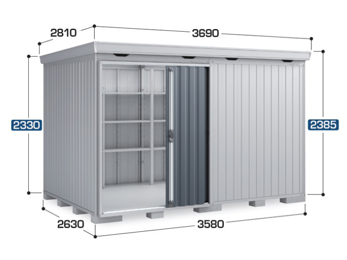 正規】イナバフォルタ 3580×2630×2385 FS-3626Hスチール 物置を値引30%工事販売