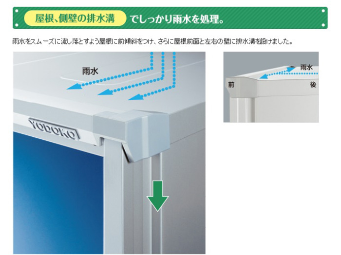 正規】ヨドコウエスモ 1200×650×1613 ESF-1206Dスチール 物置を値引30%工事販売