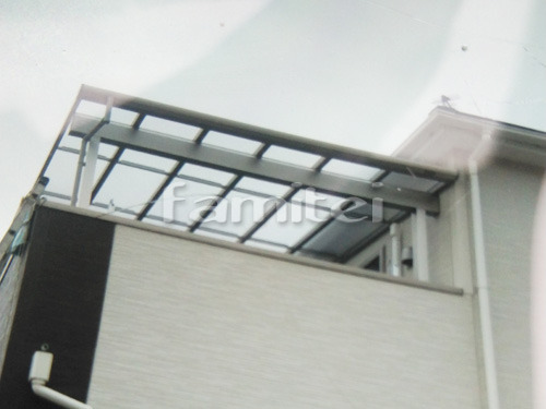 YKK テラス屋根 ソラリア 3.5間×4尺 柱奥行移動タイプ 関東間 アール型