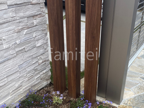 木製調デザインアルミ角柱 LIXILリクシル デザイナーズパーツ 枕木材