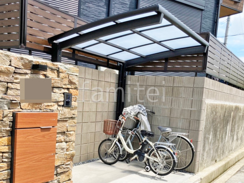 サイクルポート 自転車バイク屋根 LIXIL ネスカＲ アール屋根
